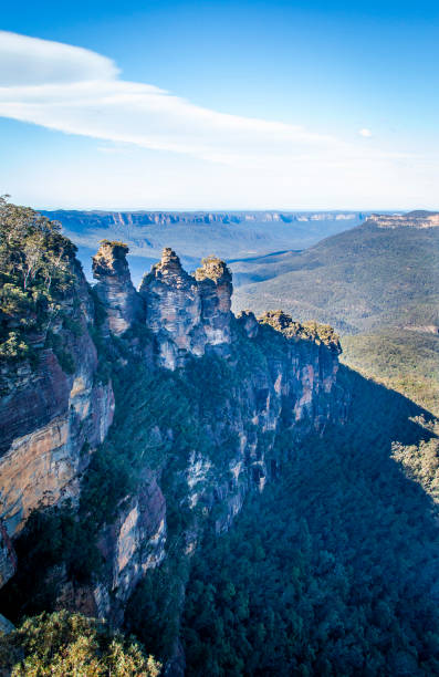 istock Three Sisters cliffs in a sunny day at Australia Blue Mountains National Park 2166485348