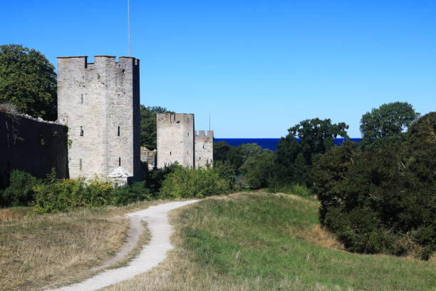 Medieval walls of Visby dating from around year 1270 - UNESCO World Heritage