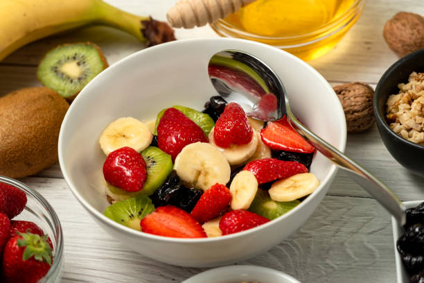 istock Healthy breakfast with soaked organic raw barley 2166487417