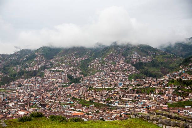 istock Panorama of Cusco city on a cloudy day 2166494783