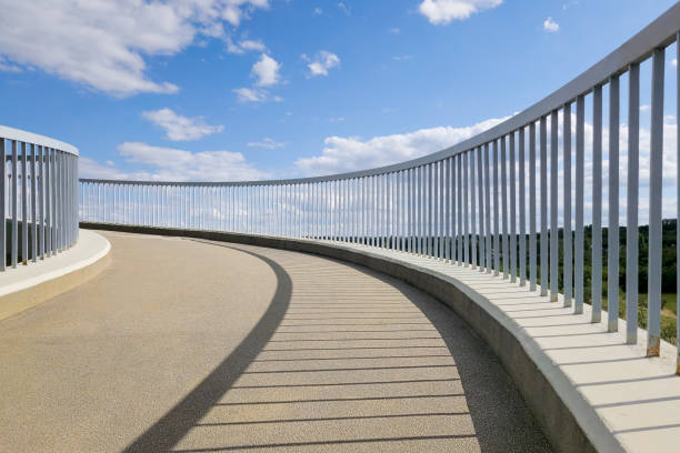 Pedestrian bridge to the sky