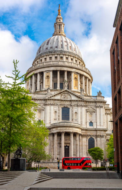 istock St. Paul's cathedral and double-decker bus, London, UK 2166506235