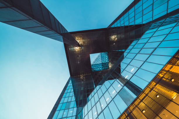 Modern office building detail, London