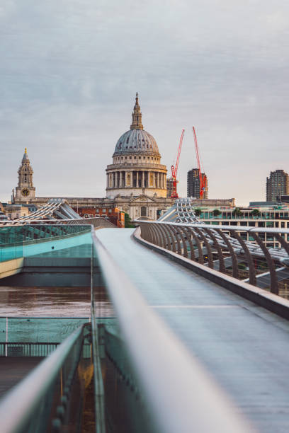 istock St. Pauls cathedral dome from across the river Thames, London 2166512066