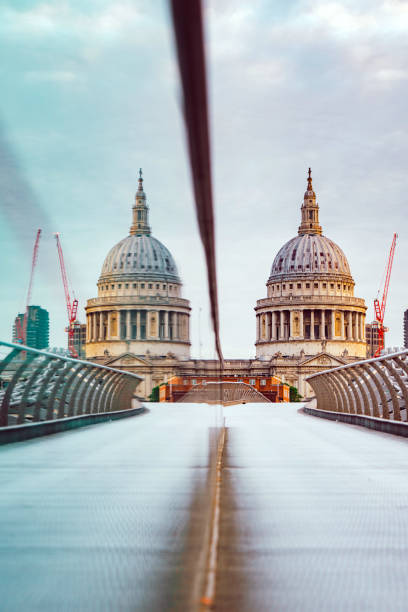 istock St. Pauls cathedral dome from across the river Thames, London 2166512209