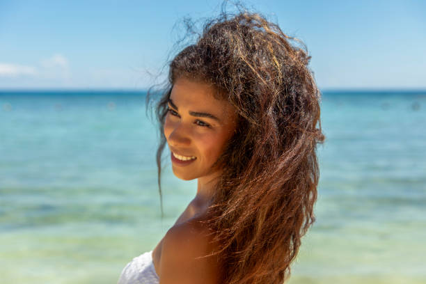 istock Bikini-Clad Woman Basking in Paradise Beach Bliss 2166512739