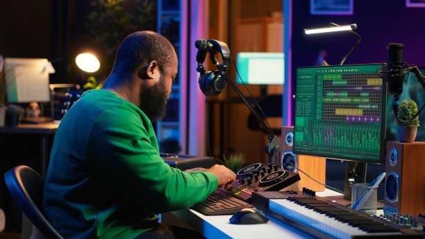 istock African american composer creating a new track for a project 2166513666