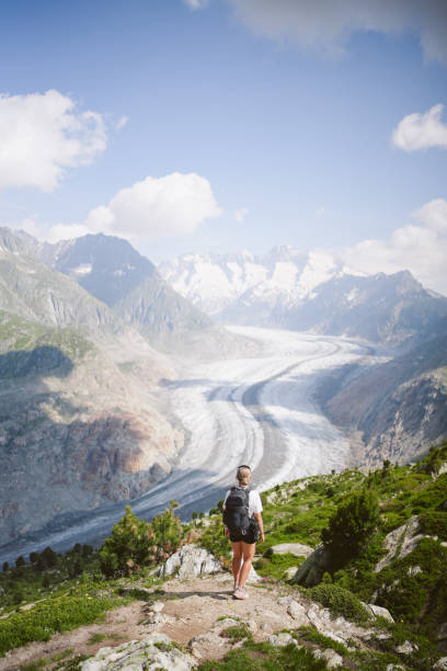 istock Scenic view of mountains in summer, Aletsch glacier 2166514220