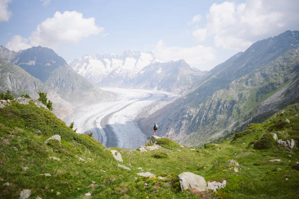 istock Scenic view of mountains in summer, Aletsch glacier 2166514323