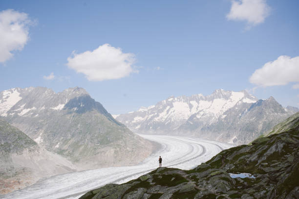 istock Scenic view of mountains in summer, Aletsch glacier 2166514355