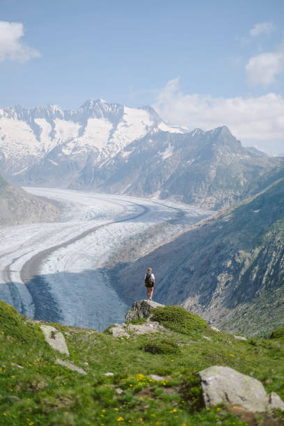 istock Scenic view of mountains in summer, Aletsch glacier 2166515214