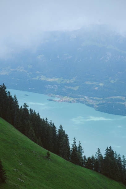 Augstmatthorn on Hardergrat trail and views of lake Brienz