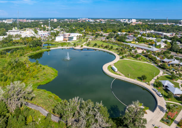 istock Gainesville, Florida Lake and Cityscape 2166515407