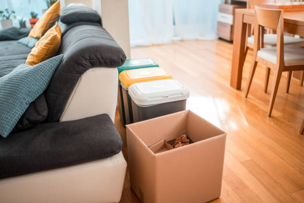 istock Eco Conscious Living with Home Recycling Bins 2166525097