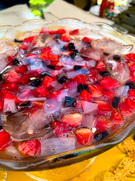 istock Fresh fruit ice cream with jelly mix 2166527545
