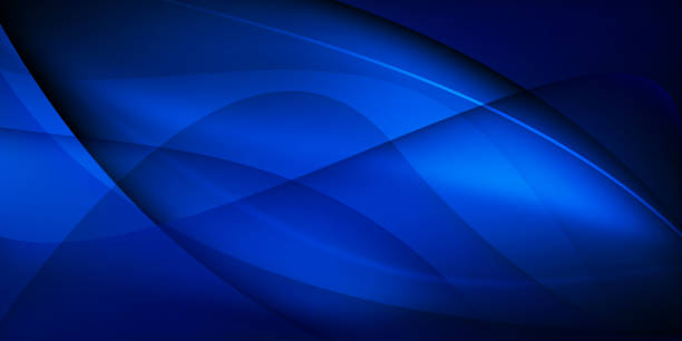 istock Abstract dark blue shapes and gradient design background. Modern blue shades wallpaper 2166533181
