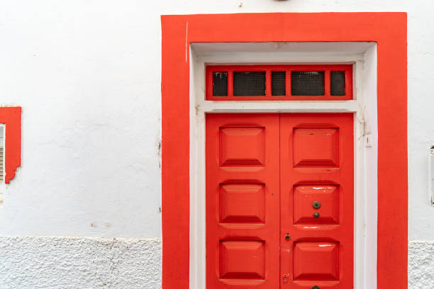 The door and white wall, Asilah, Morocco.
