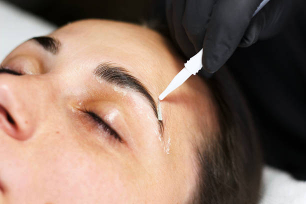 istock Eyebrow Tinting Process at Beauty Salon 2166547491