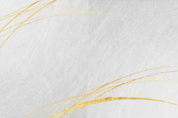 istock Gold and silver washi paper art, texture, abstract background, traditional Japanese beauty, Japanese culture 2166554030