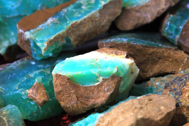 istock natural green opal minerals (prasopal) 2166555685