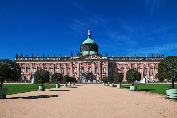 Potsdam, Germany - 15 Sep 2015: Vintage Potsdam palace, Berlin, Germany