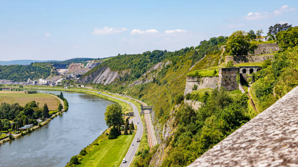 istock Panoramic view of Meuse river seen from Charlemont fortress 2166558618