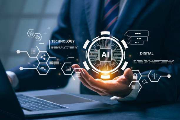 istock AI technology Business people who use AI technology, such as using it to create images, chatbots, coding, writer bots, translation, and video creation. LLm. Creating music and advertising, etc. 2166563559