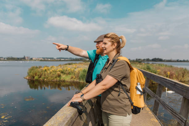 istock Senior birdwatching couple in the Netherlands 2166569133