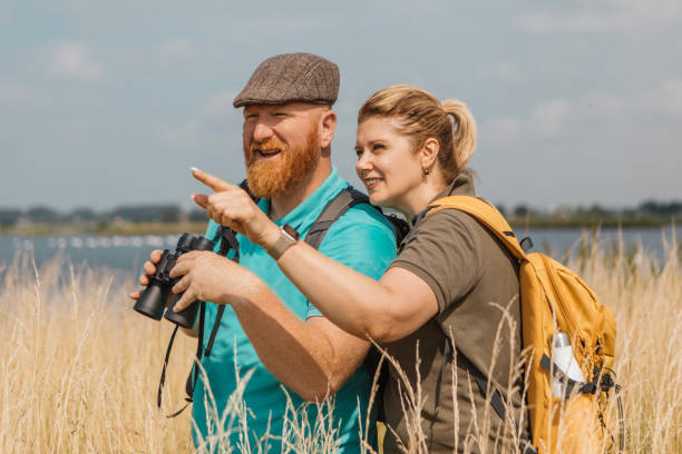 istock Senior birdwatching couple in the Netherlands 2166569160
