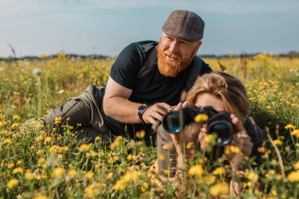 istock Senior birdwatching couple in the Netherlands 2166569469