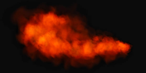 istock Fantastic smoke background.Red magic smoke with glitter and small particles of twinkling stars, fog with glowing particles, thick vapor with stardust. Vector illustration. 2166569732