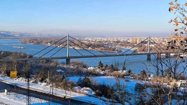 istock winter landscape by the Danube river in Novi Sad 2166570747