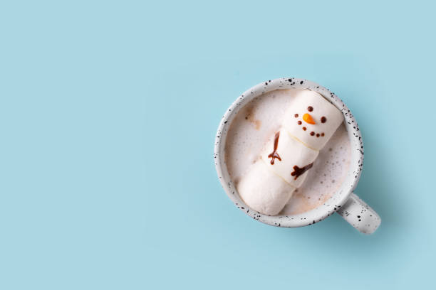 istock Snowmen marshmallow funny kids, christmas concept 2166575241