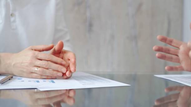 istock Unrecognizable business people clapping over glass table after c 2166575801