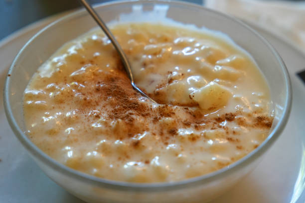 istock Delicious rice pudding with cinnamon on bowl Spain 2166585709