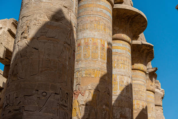 istock Pillars of the Great Hypostyle Hall from Karnak Temple, Egypt 2166587448