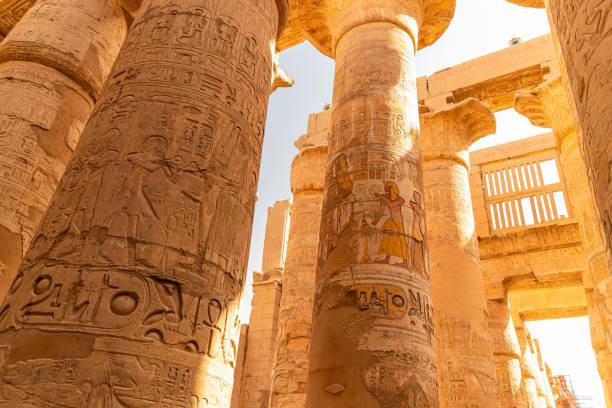 istock Pillars of the Great Hypostyle Hall from Karnak Temple, Egypt 2166587453