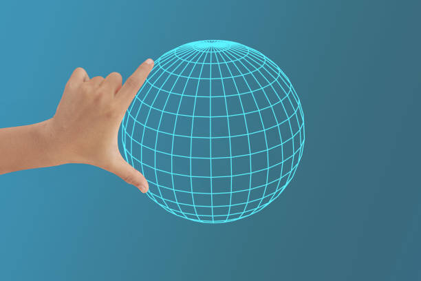 The hand of a Gen Alpha touches a digital technology interface. This illustration represents Gen Alpha's future dominance in the digital world