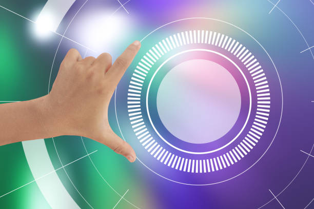 Hand showing ok sign on white background.