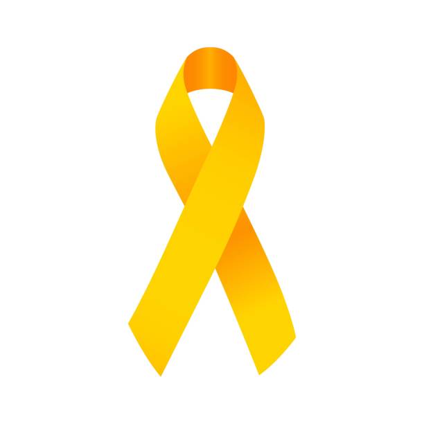 ilustraciones, imágenes clip art, dibujos animados e iconos de stock de cinta del día mundial para la prevención del suicidio aislada. renderizado 3d - septiembre