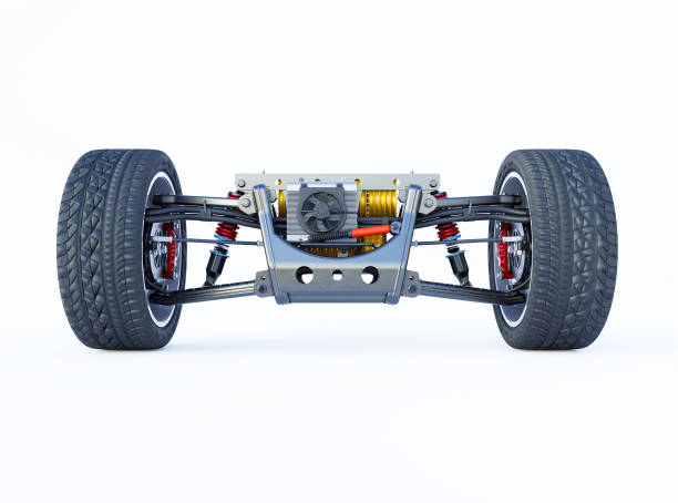 istock 3d rendering illustration electric car drive with batteries front view isolated on white background with shadow 2166595477