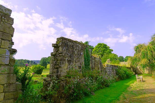 Capturing an ambient early morning sunglow on Jervaulx Abbey, in July, 2024.