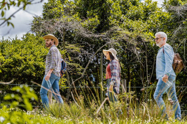 istock Family on hiking on the forest 2166604562