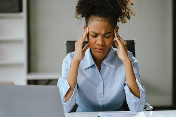 istock Business woman are under stress from working for poor work, failed work. 2166614369