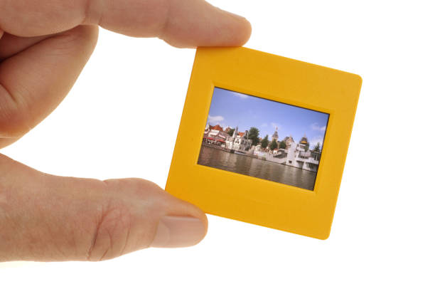 istock Slide in hand isolated on white background 2166615925
