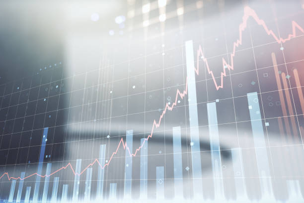 istock Multi exposure of virtual creative financial chart hologram on empty modern office background, research and analytics concept 2166620157