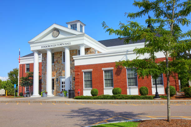 istock Foxborough, Massachusetts, Town Hall 2166626940