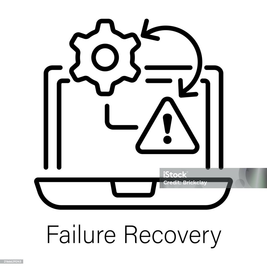 Management Failure Icon Failure Recovery Stock Illustration - Download Image Now - Failure ...