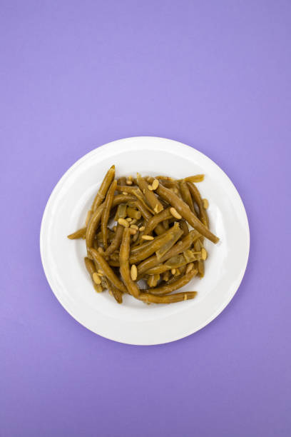 istock Boiled green beans on white plate 2166630710