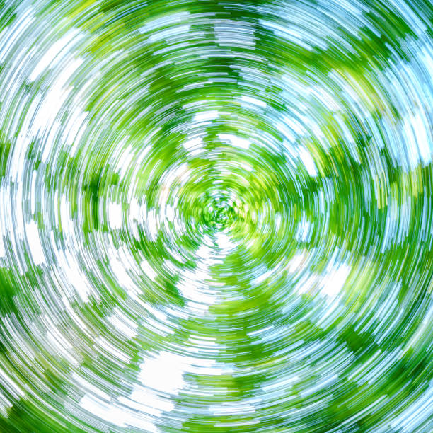 istock Spiral Motion Abstract featuring Green and Blue Tones for an artistic experience and design 2166632579